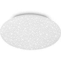 Briloner GIT LED Deckenleuchte, Neutralweiße Lichtfarbe, Sternenhimmel, Weiß, Ø38 x 7 cm von B.K.LICHT