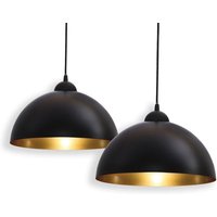 Design Pendelleuchte schwarz-gold Hängeleuchte Küche Deckenlampe - 10 von B.K.LICHT