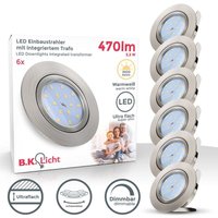 Einbau-Strahler Spots led dimmbar ultra-flach Einbau-Lampe Leuchte Deckenleuchte - 50 von B.K.LICHT