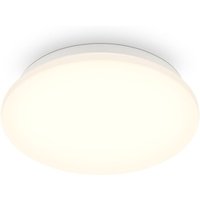 LED Bad-Deckenlampe Leuchte mit Bewegungsmelder rund 27cm IP44 12W Flur warmweiß von B.K.LICHT