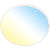 LED Deckenlampe Deckenleuchte Wohnzimmer Dimmbar Fernbedienung CCT Sternencover von B.K.LICHT