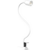 LED Klemmleuchte Leselampe flexibel Tischlampe Bettlicht Flexarm weiß 5W GU10 - 20 von B.K.LICHT