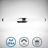 Spiegelleuchte - 9W, 920lm, LED, IP44, 55cm, neutralweiß, schwarz von B.K.LICHT