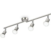 Led Deckenleuchte Wohnzimmer GU10 Metall Lampe Decken-Spot schwenkbar 4-flammig - 50 von B.K.LICHT