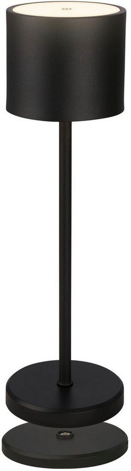 B.K.Licht Außen-Tischleuchte BK_TL1608 Akku Tischlampe mit Ladestation, 3-Stufen Touchdimmer, IP44, Dimmfunktion, LED fest integriert, Extra-Warmweiß, 3.000 K, 230 Lm, 2,5W, Akku wechselbar, max. 12h Leuchtdauer, Weiß von B.K.Licht