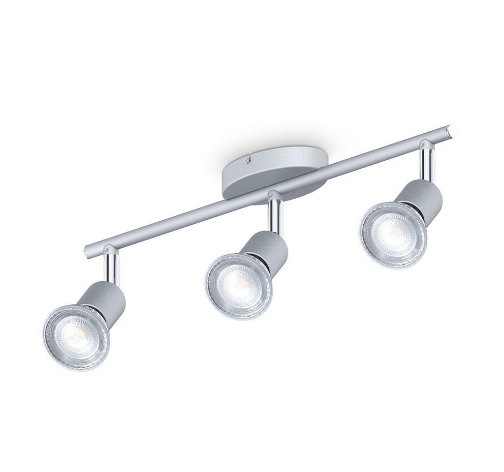 B.K.Licht Deckenleuchte LED Deckenspot 3x 5W 3x 400lm - BKL1409, LED wechselbar, Neutralweiß, 3-flammig GU10 dreh- schwenkbar IP20 4000K von B.K.Licht