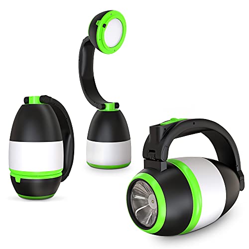 B.K.Licht - Campinglampe mit 3 in 1 Funktion, 2 Helligkeitsstufen, batteriebetrieben exkl., Camping Zubehör, Survival, Taschenlampe Kinder, LED Licht, Outdoor Lampe, 13,4x8x15,5 cm, Grün-Schwarz B.K.Licht - Campinglampe mit 3 in 1 Funktion, 2 Helligkeitsstufen, batteriebetrieben exkl., Camping Zubehör, Survival, Taschenlampe Kinder, LED Licht, Outdoor Lampe, 13,4x8x15,5 cm, Grün-Schwarz von B.K.Licht