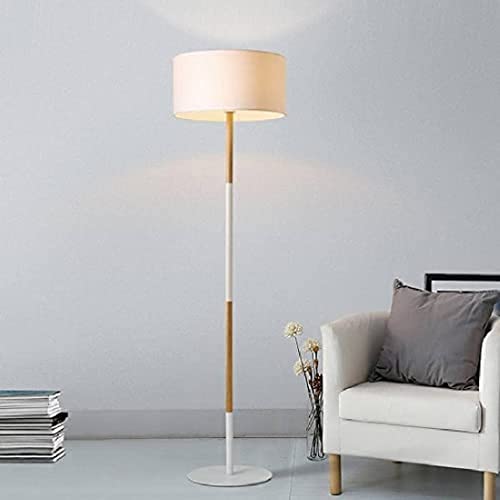 B·LED BARCELONA LED BarcelonaLED Moderne nordische Stehlampe aus Holz und Aluminium mit elegantem Lampenschirm aus weißem Stoff mit E27-Fassung für Wohnzimmer, Esszimmer, Schlafzimmer B·LED BARCELONA LED BarcelonaLED Moderne nordische Stehlampe aus Holz und Aluminium mit elegantem Lampenschirm aus weißem Stoff mit E27-Fassung für Wohnzimmer, Esszimmer, Schlafzimmer von B·LED BARCELONA LED