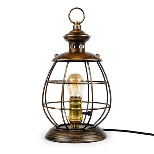 B·LED BARCELONA LED - Boose Tisch- und Hängelampe - Vintage Käfig Design - E27 G45 von B·LED BARCELONA LED