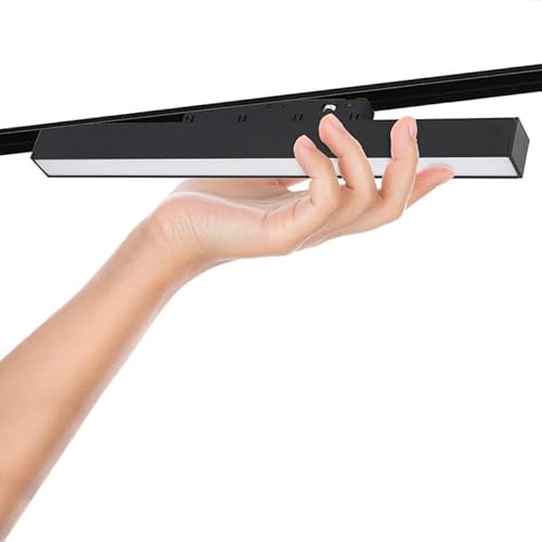 B·LED BARCELONA LED Linear-LED-Opalleuchte für Magnetschiene 48 V - 10 W - Schwarz - Warmweiß von B·LED BARCELONA LED
