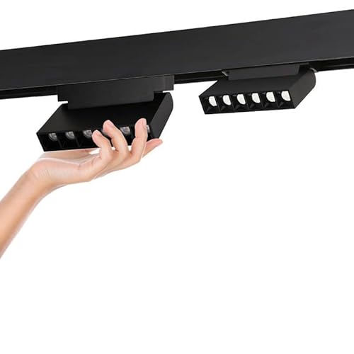 B·LED BARCELONA LED Lineare LED-Leuchte schwenkbar für Magnetschiene 48 V - 6 W - UGR16 - Schwarz - Warmweiß von B·LED BARCELONA LED