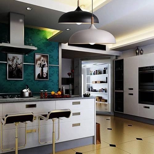 B·LED BARCELONA LED Runde Holz-Pendelleuchte MELA Modern E27 von B·LED BARCELONA LED