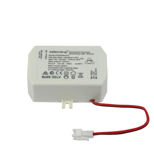 Barcelona LED-Treiber, dimmbar, TRIAC, Konstantstrom, 25-42 V DC, 40 W, 700 mA von B·LED BARCELONA LED