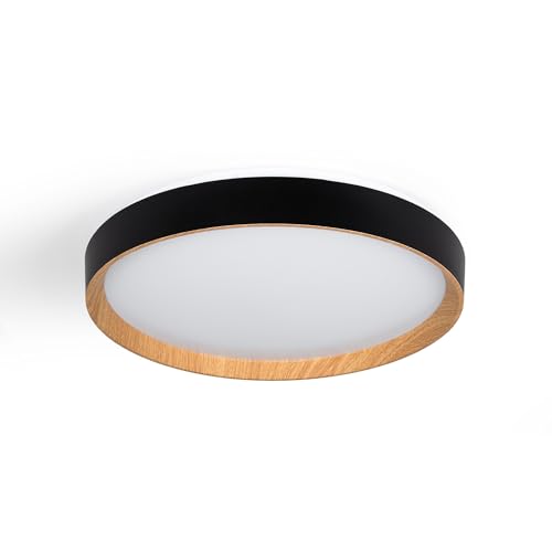 LED-Deckenlampe CCT Plafond-Typ - 36W - Holz-Effekt - Ø50cm von B·LED BARCELONA LED
