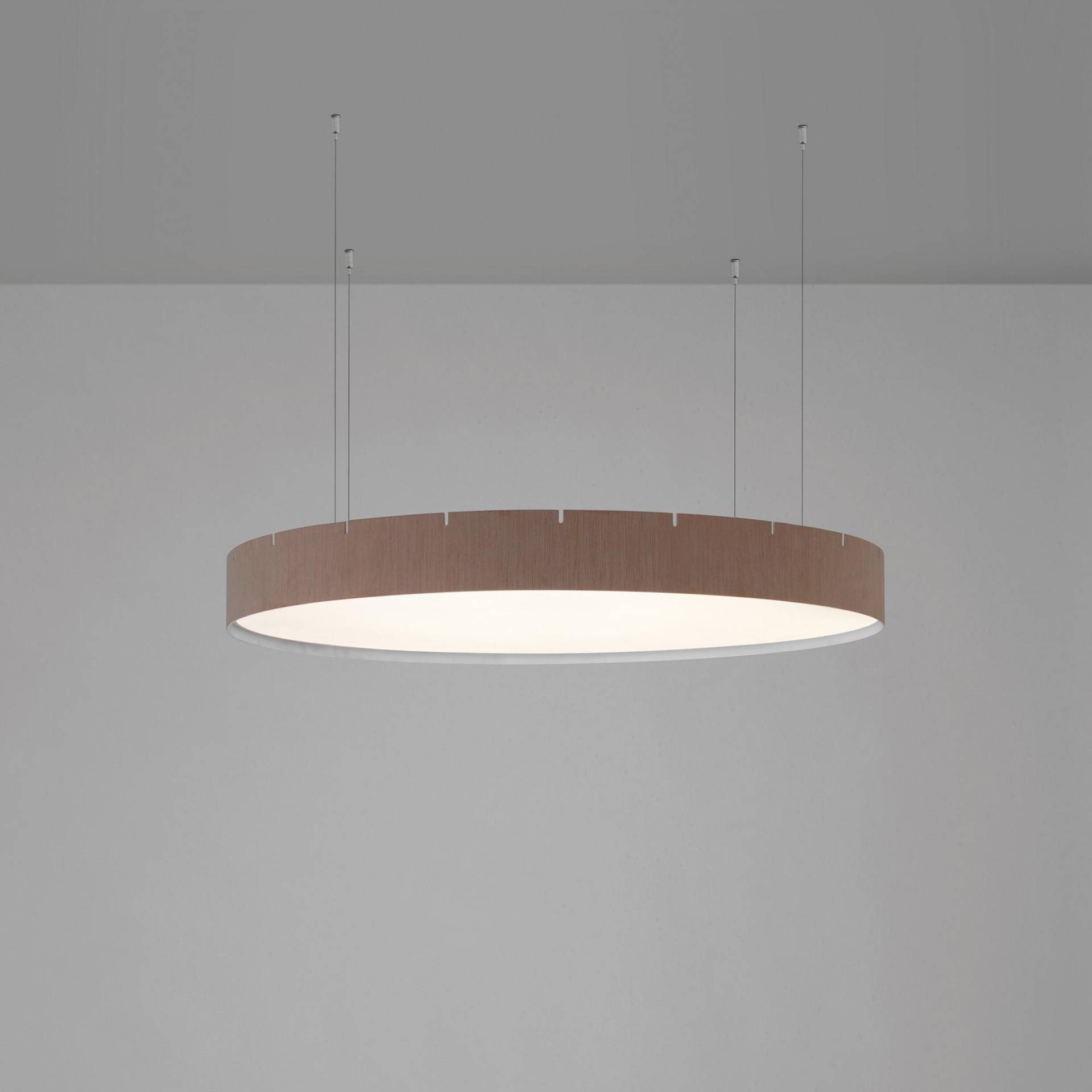 B.LUX - Castle S60 LED Pendelleuchte - eiche/natur/Ø 60cm/3000K - 3416lm - CRI>90 von B.LUX