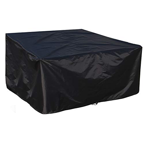 B.PRIME 200x160x70cm Schutzhülle für Garten-Tische und Möbel-Gruppen - Wasserdicht atmungsaktiv und UV-stabilisiert - Premium Abdeckhaube Abdeckung Abdeckplane aus 210D Polyester Oxford Gewebe von B.PRIME