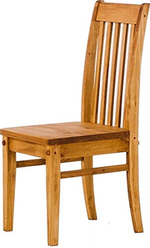 2X Esszimmerstuhl Classico Honig - Holzstuhl Klassik Pinie Massivholz Echtholz - Variante & Farbe wählbar - Stuhl Holz Wohnzimmerstuhl Lehnenstuhl Lehne Küchenstuhl Landhaus Brasilmöbel von B.R.A.S.I.L.-Möbel