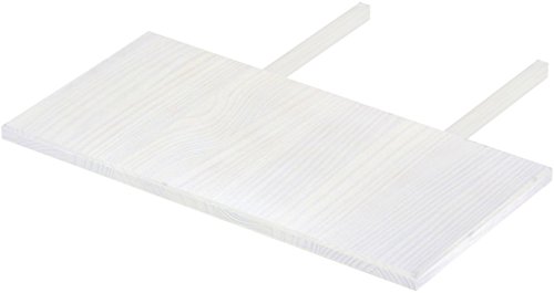 Ansteckplatte 50x100 Pinie Weiss Rio Classico oder Rio Kanto - Pinie Tischverlängerung Echtholz - Größe & Farbe wählbar - für Esszimmertisch Holztisch Tisch ausziehbar Brasilmöbel von B.R.A.S.I.L.-Möbel