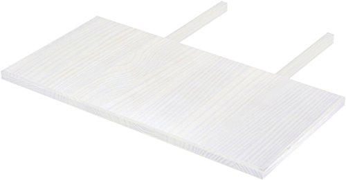 Ansteckplatte 50x100 Pinie Weiss Rio Classico oder Rio Kanto - Pinie Tischverlängerung Echtholz - Größe & Farbe wählbar - für Esszimmertisch Holztisch Tisch ausziehbar Brasilmöbel von B.R.A.S.I.L.-Möbel