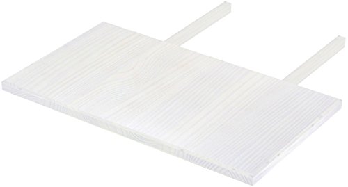 Ansteckplatte 50x90 Pinie Weiss Rio Classico oder Rio Kanto - Pinie Tischverlängerung Echtholz - Größe & Farbe wählbar - für Esszimmertisch Holztisch Tisch ausziehbar Brasilmöbel von B.R.A.S.I.L.-Möbel