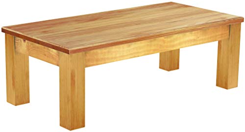 B.R.A.S.I.L.-Möbel Brasilmöbel Couchtisch Rio Classico 115x56 cm Honig Wohnzimmertisch Holz Tisch Pinie Massivholz Stubentisch Beistelltisch Echtholz Größe und Farbe wählbar von B.R.A.S.I.L.-Möbel