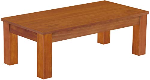 B.R.A.S.I.L.-Möbel Brasilmöbel Couchtisch Rio Classico 115x56 cm Kirschbaum Wohnzimmertisch Holz Tisch Pinie Massivholz Stubentisch Beistelltisch Echtholz Größe und Farbe wählbar von B.R.A.S.I.L.-Möbel