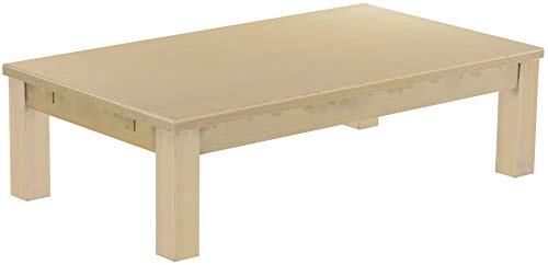 B.R.A.S.I.L.-Möbel Brasilmöbel Couchtisch Rio Classico 140x80 cm Birke Wohnzimmertisch Holz Tisch Pinie Massivholz Stubentisch Beistelltisch Echtholz Größe und Farbe wählbar von B.R.A.S.I.L.-Möbel