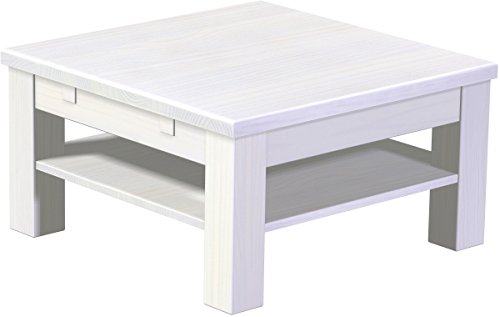 B.R.A.S.I.L.-Möbel Brasilmöbel Couchtisch Rio Classico 73x73 cm Pinie Weiß mit Ablage Wohnzimmertisch Holz Tisch Pinie Massivholz Stubentisch Beistelltisch Echtholz Größe und Farbe wählbar B.R.A.S.I.L.-Möbel Brasilmöbel Couchtisch Rio Classico 73x73 cm Pinie Weiß mit Ablage Wohnzimmertisch Holz Tisch Pinie Massivholz Stubentisch Beistelltisch Echtholz Größe und Farbe wählbar von B.R.A.S.I.L.-Möbel