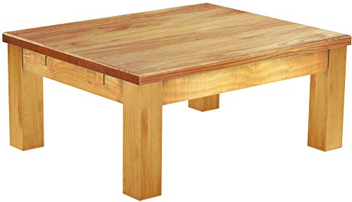 B.R.A.S.I.L.-Möbel Brasilmöbel Couchtisch Rio Classico 90x73 cm Honig Wohnzimmertisch Holz Tisch Pinie Massivholz Stubentisch Beistelltisch Echtholz Größe und Farbe wählbar von B.R.A.S.I.L.-Möbel