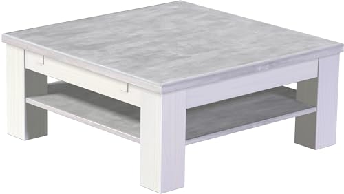 Brasilmöbel Couchtisch Rio Classico 90x90 cm Beton Weiß mit Ablage Wohnzimmertisch Holz Tisch Pinie Massivholz Stubentisch Beistelltisch Echtholz Größe und Farbe wählbar Brasilmöbel Couchtisch Rio Classico 90x90 cm Beton Weiß mit Ablage Wohnzimmertisch Holz Tisch Pinie Massivholz Stubentisch Beistelltisch Echtholz Größe und Farbe wählbar von B.R.A.S.I.L.-Möbel