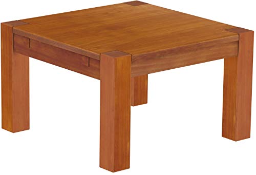 B.R.A.S.I.L.-Möbel Brasilmöbel Couchtisch Rio Kanto 73x73 cm Kirschbaum Wohnzimmertisch Holz Tisch Pinie Massivholz Stubentisch Beistelltisch Echtholz Größe und Farbe wählbar von B.R.A.S.I.L.-Möbel