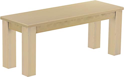 B.R.A.S.I.L.-Möbel Brasilmöbel Sitzbank 110 cm Rio Classico Birke Massivholz aus Pinie, Verschiedene Größen & Farben, ideal für Esszimmer & Küche von B.R.A.S.I.L.-Möbel