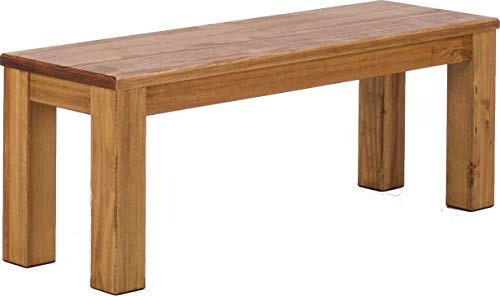 B.R.A.S.I.L.-Möbel Brasilmöbel Sitzbank 120 cm Rio Classico Brasil Massivholz aus Pinie, Verschiedene Größen & Farben, ideal für Esszimmer & Küche von B.R.A.S.I.L.-Möbel