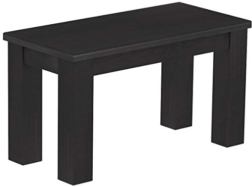 B.R.A.S.I.L.-Möbel Brasilmöbel Sitzbank 80 cm Rio Classico Ebenholz Massivholz aus Pinie, Verschiedene Größen & Farben, ideal für Esszimmer & Küche von B.R.A.S.I.L.-Möbel