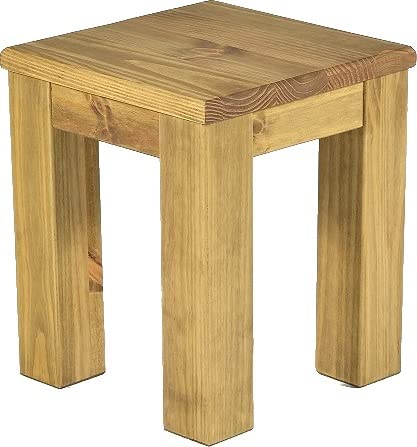 Brasilmöbel Sitzbank Hocker Rio Classico Brasil Massivholz aus Pinie, Verschiedene Größen & Farben, ideal für Esszimmer & Küche von B.R.A.S.I.L.-Möbel