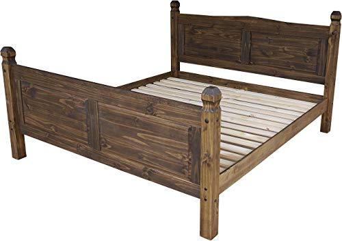 Doppelbett 180x200 Eiche antik Rio Classico Schlafzimmer Holz Pinie Massivholz Echtholz Farbe wählbar Brasilmöbel von B.R.A.S.I.L.-Möbel