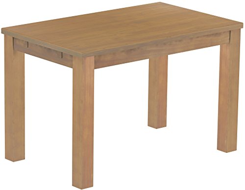 Esstisch Rio Classico 120x73 cm Eiche Natur Holz Pinie Massivholz Esszimmertisch Echtholz ausziehbar vorgerichtet für Ansteckplatten Brasilmöbel von B.R.A.S.I.L.-Möbel