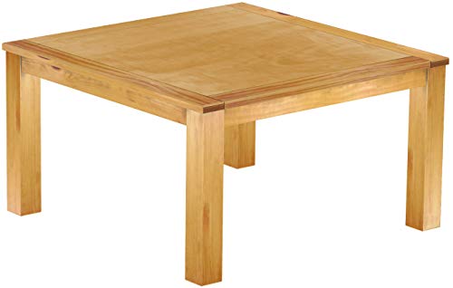 Esstisch Rio Classico 140x140 cm Honig mit Sperrholzeinlage Küchentisch großer Tisch Holztisch Pinie Massivholz Brasilmöbel von B.R.A.S.I.L.-Möbel