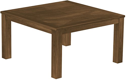 Esstisch Rio Classico 140x140 cm Nussbaum mit Sperrholzeinlage Küchentisch großer Tisch Holztisch Pinie Massivholz Brasilmöbel von B.R.A.S.I.L.-Möbel