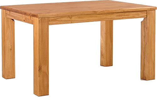 Esstisch Rio Classico 140x90 cm Honig Holz Pinie Massivholz Esszimmertisch Echtholz ausziehbar vorgerichtet für Ansteckplatten Brasilmöbel von B.R.A.S.I.L.-Möbel