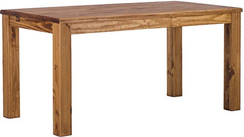 Esstisch Rio Classico 150x73 cm Brasil Holz Pinie Massivholz Esszimmertisch Echtholz ausziehbar vorgerichtet für Ansteckplatten Brasilmöbel von B.R.A.S.I.L.-Möbel