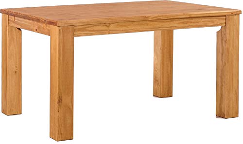 Esstisch Rio Classico 150x90 cm Honig Holz Pinie Massivholz Esszimmertisch Echtholz ausziehbar vorgerichtet für Ansteckplatten Brasilmöbel von B.R.A.S.I.L.-Möbel