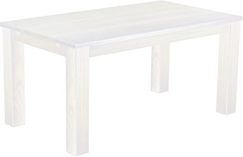 Esstisch Rio Classico 150x90 cm Pinie Weiß Holz Pinie Massivholz Esszimmertisch Echtholz ausziehbar vorgerichtet für Ansteckplatten Brasilmöbel von B.R.A.S.I.L.-Möbel