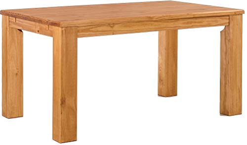 Esstisch Rio Classico 160x100 cm Honig Holz Pinie Massivholz Esszimmertisch Echtholz ausziehbar vorgerichtet für Ansteckplatten Brasilmöbel von B.R.A.S.I.L.-Möbel