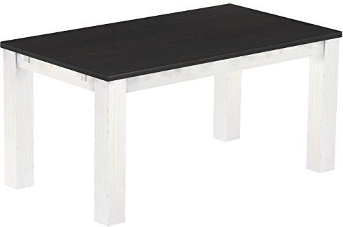 Esstisch Rio Classico 160x90 cm Ebenholz Weiß Holz Pinie Massivholz Esszimmertisch Echtholz ausziehbar vorgerichtet für Ansteckplatten Brasilmöbel Esstisch Rio Classico 160x90 cm Ebenholz Weiß Holz Pinie Massivholz Esszimmertisch Echtholz ausziehbar vorgerichtet für Ansteckplatten Brasilmöbel von B.R.A.S.I.L.-Möbel