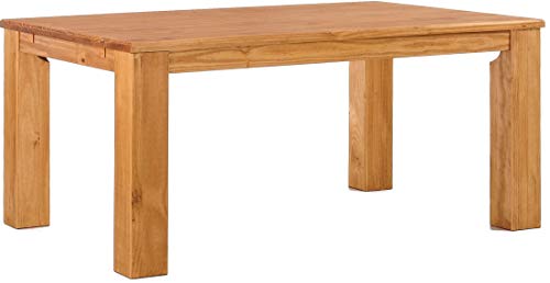 Esstisch Rio Classico 160x90 cm Honig Holz Pinie Massivholz Esszimmertisch Echtholz ausziehbar vorgerichtet für Ansteckplatten Brasilmöbel von B.R.A.S.I.L.-Möbel