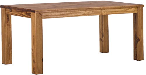 Esstisch Rio Classico 170x73 cm Brasil Holz Pinie Massivholz Esszimmertisch Echtholz ausziehbar vorgerichtet für Ansteckplatten Brasilmöbel von B.R.A.S.I.L.-Möbel