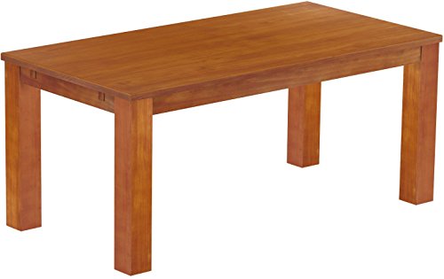 Esstisch Rio Classico 180x90 cm Kirschbaum Holz Pinie Massivholz Esszimmertisch Echtholz ausziehbar vorgerichtet für Ansteckplatten Brasilmöbel von B.R.A.S.I.L.-Möbel