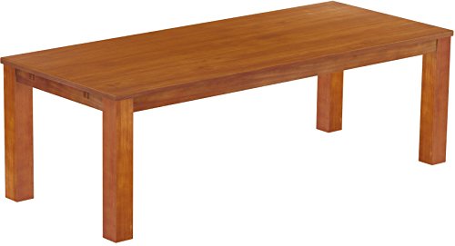 Esstisch Rio Classico 240x100 cm Kirschbaum Holz Pinie Massivholz Esszimmertisch Echtholz ausziehbar vorgerichtet für Ansteckplatten Brasilmöbel von B.R.A.S.I.L.-Möbel