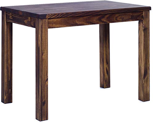 Esstisch Rio Classico 90x73 cm Eiche antik Holz Pinie Massivholz Esszimmertisch Echtholz ausziehbar vorgerichtet für Ansteckplatten Brasilmöbel von B.R.A.S.I.L.-Möbel